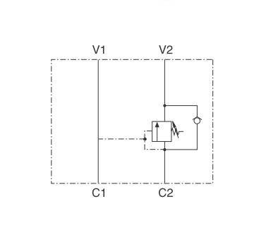 Rückschlag- und Bremsventil, MTC, WBCASELUPI04B, 3/4"