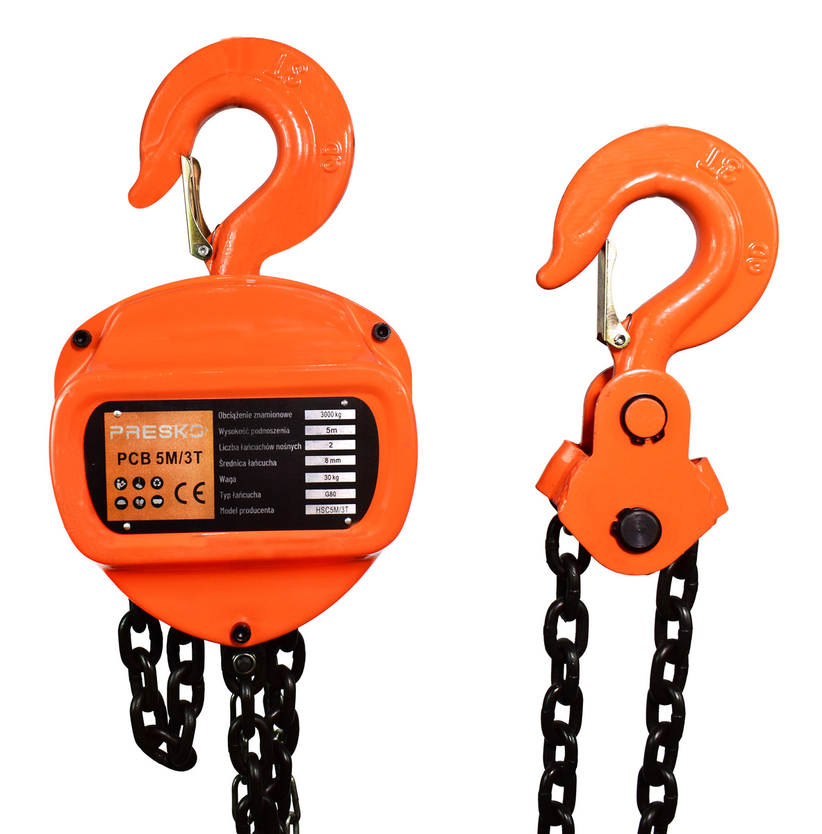 Wyciągarka łańcuchowa 5M udźwig 3T CHAIN BLOCK Wciągnik ręczny