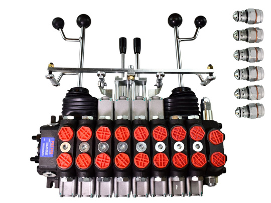Hydraulik-steuerventil 8-teilig 60l ROGER ideal für Forstmaschinen