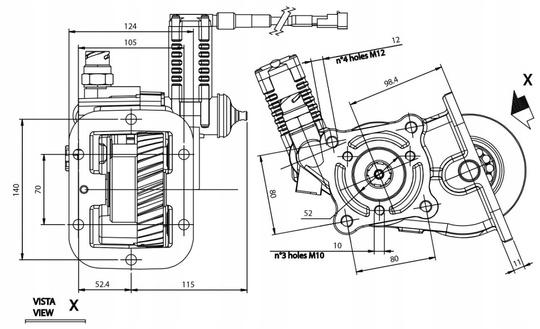 Nebenantrieb P23Z2E93201 iveco zf kiper