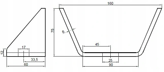 WSPORNIK DO ZABUDOWY KONSOLA UCHWYT RAMY STALOWEJ