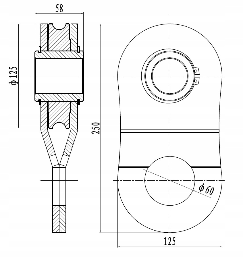 ZBLOCZE 16T - Do wyciągarek 36000 lbs