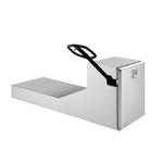 Stainless steel pallet box without entry ramp