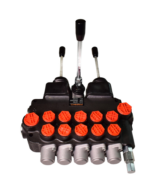 Hydraulik-steuerventil 5-teilig 80l 2x Joystick 1x PRESKO Hebel