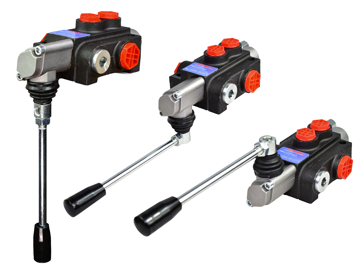 Hydraulik-steuerventil PRESKO 6-teilig 80L - inkl. Anschlüsse