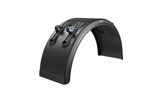 Polyethylene fender with integrated adjustable supports