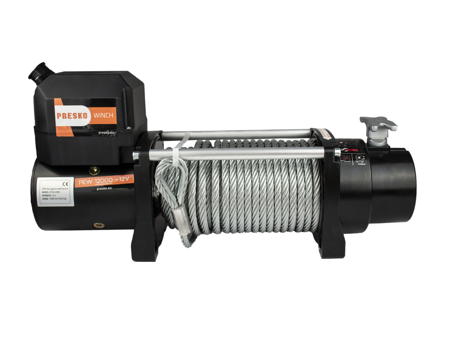 Wyciągarka Presko Winch - PEW12000-12V - 5,5T - 12000lbs