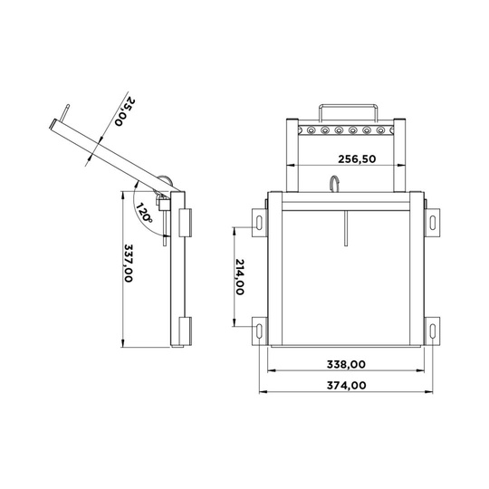 Klappbare 1-Stufen-Leiter