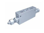 Dual centering valves + flow regulator.