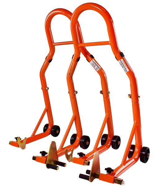 2 x motorcycle Stand set 1x front 1x rear jack adjustable width