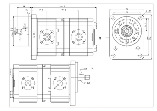Zahnradpumpe der Marke Presko - Ersatz 0510665323