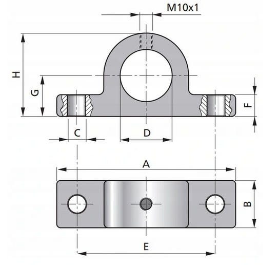 PENTA Cylinder Mounting, Underbody A70055001