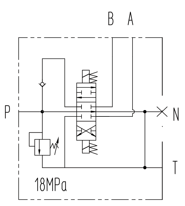 Rozdzielacz hydrauliczny Presko , 1-sekcyjny sterowany elektrycznie 12V