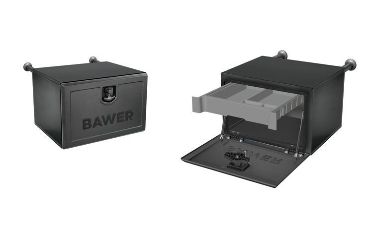 Premium steel toolbox Bawer E2 203 max load 75kg