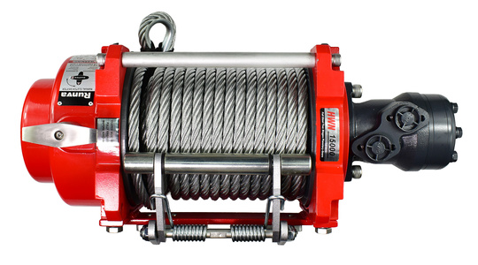 Hydraulic winch 6.8T industrial 15000lbs 26.5m