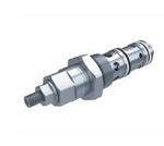 Single through-valves of cartridge type