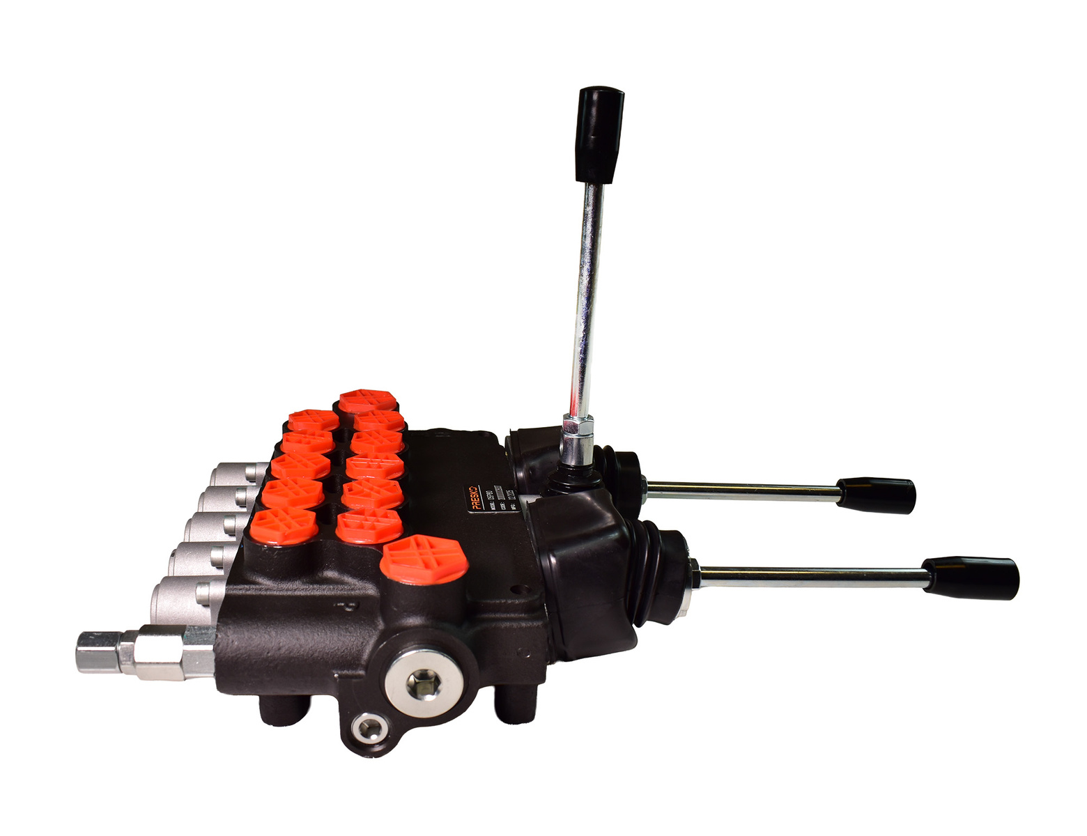 Hydraulik-steuerventil 5-teilig 80l 2x Joystick 1x PRESKO Hebel