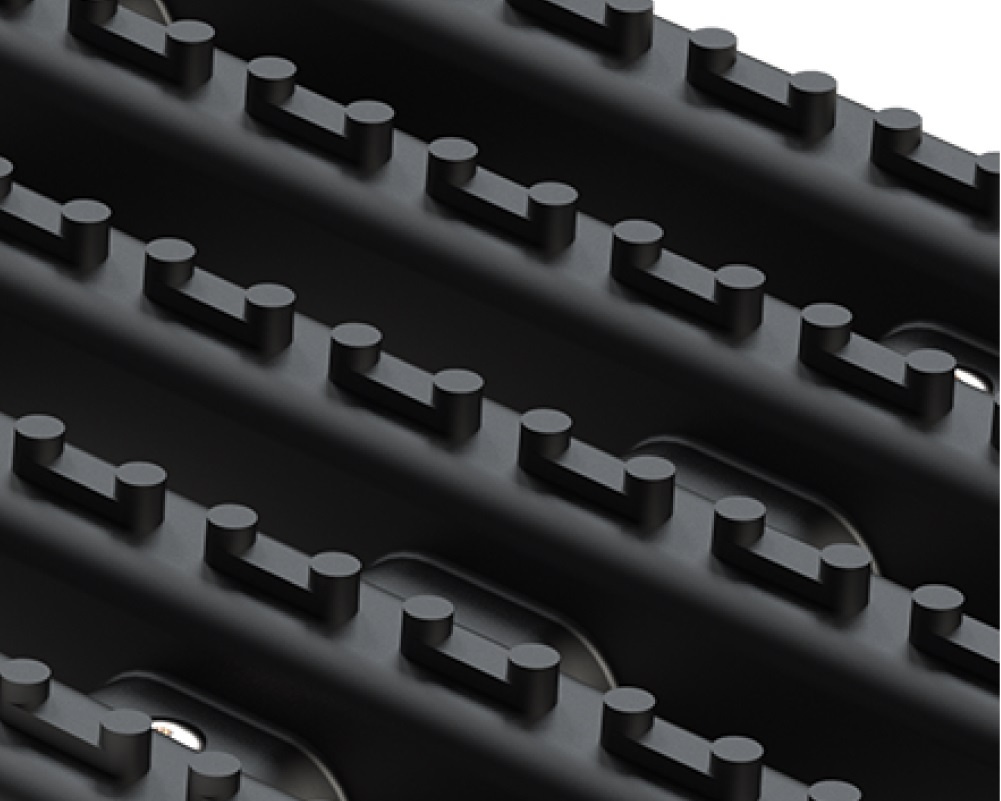 VAN PEDDY van Fußhocker 3-teilig schwarz