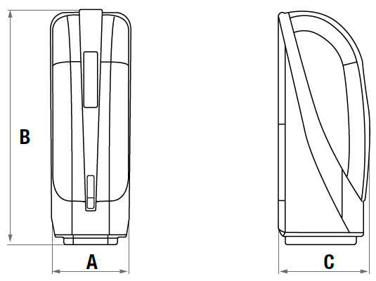 LAGO "teardrop" fire extinguisher box