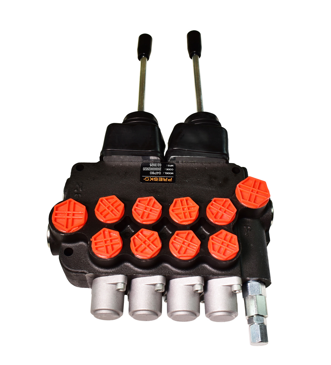 Hydraulic Directional Valve 4 sectional 80l 2x joystick original Presko