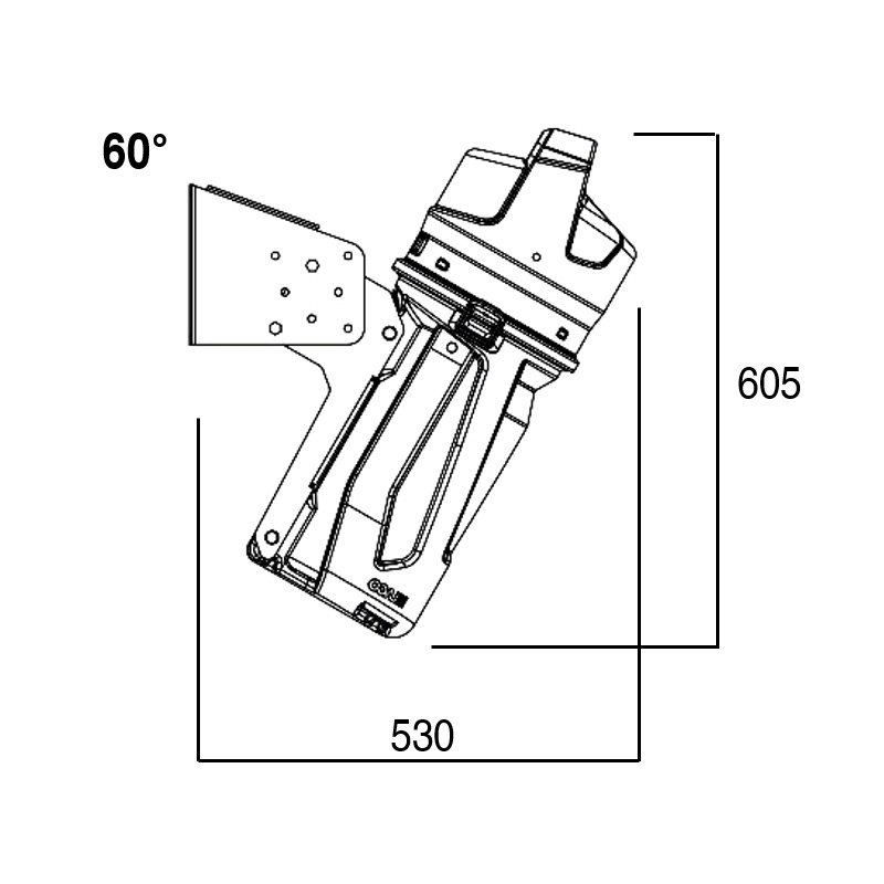 LAGO fire extinguisher box + mounting bracket