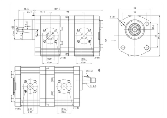 Presko brand gear pump - replacement 0510565335