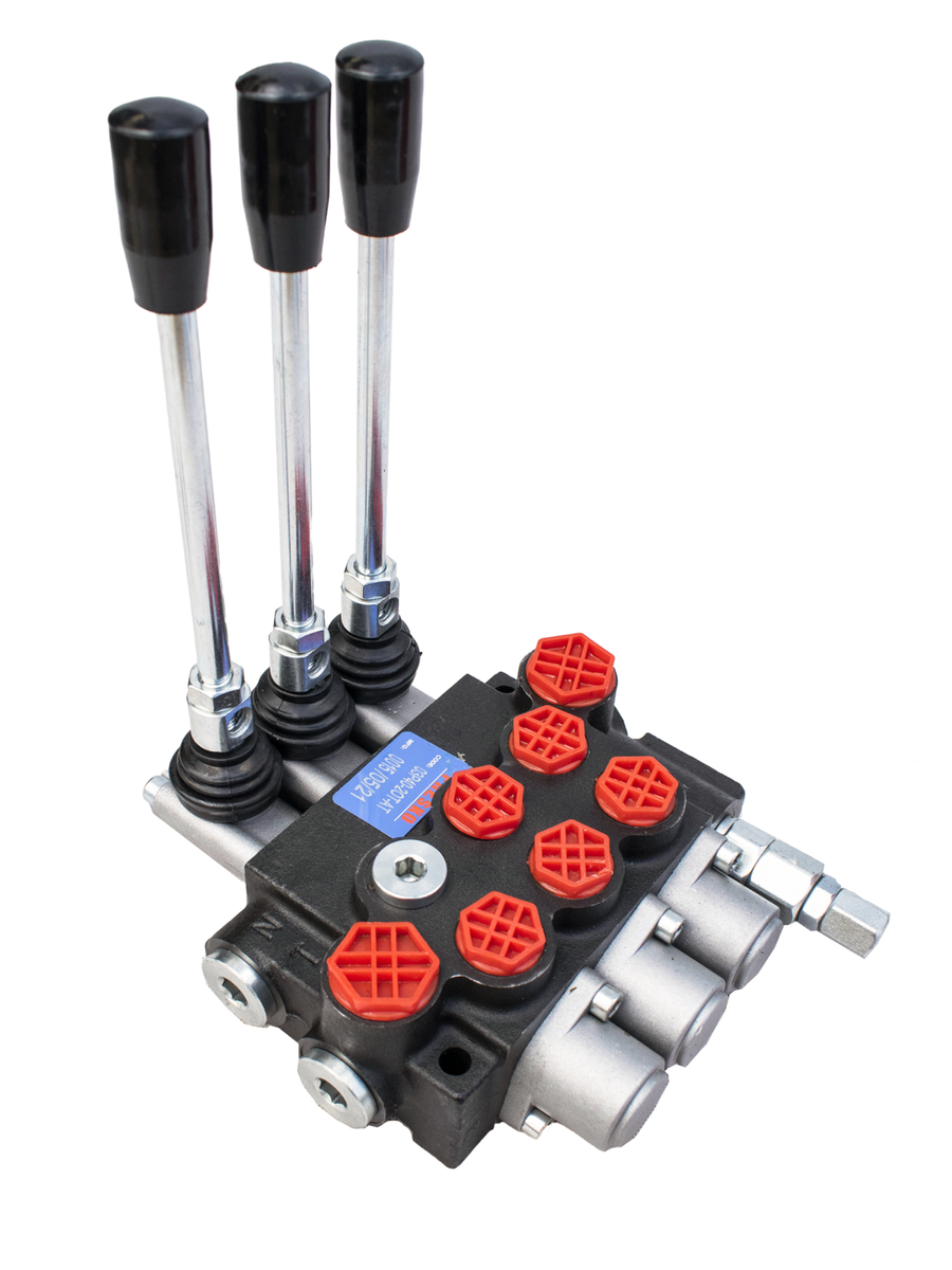 Hydraulik-steuerventil PRESKO 3-teilig 40l mit einfachwirkende Sektion