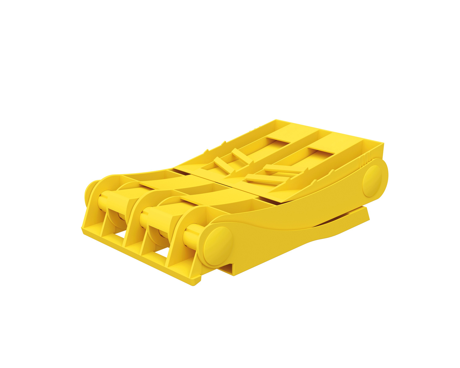 ORIGAMY E36 yellow folding wheel chock with sheet metal