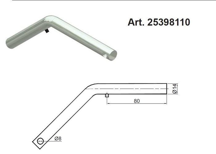 BLOCKIERKUGELBLOCK 14 mm für Kugel fi 50