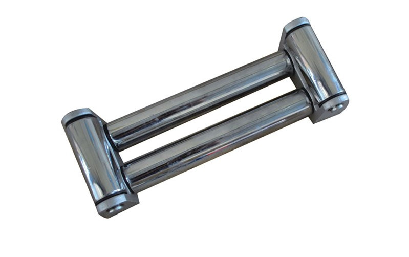 Roller rope guide, large, stainless steel 