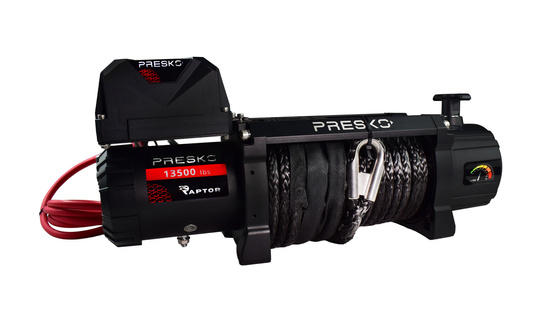 Wyciągarka elektryczna Presko RAPTOR 13.5 S 12V 13500 LBS 6 TON SYNTETYK