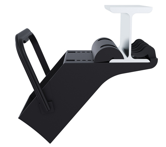 E53 plastic wedge bracket for mounting to the trailer frame at an angle of 130