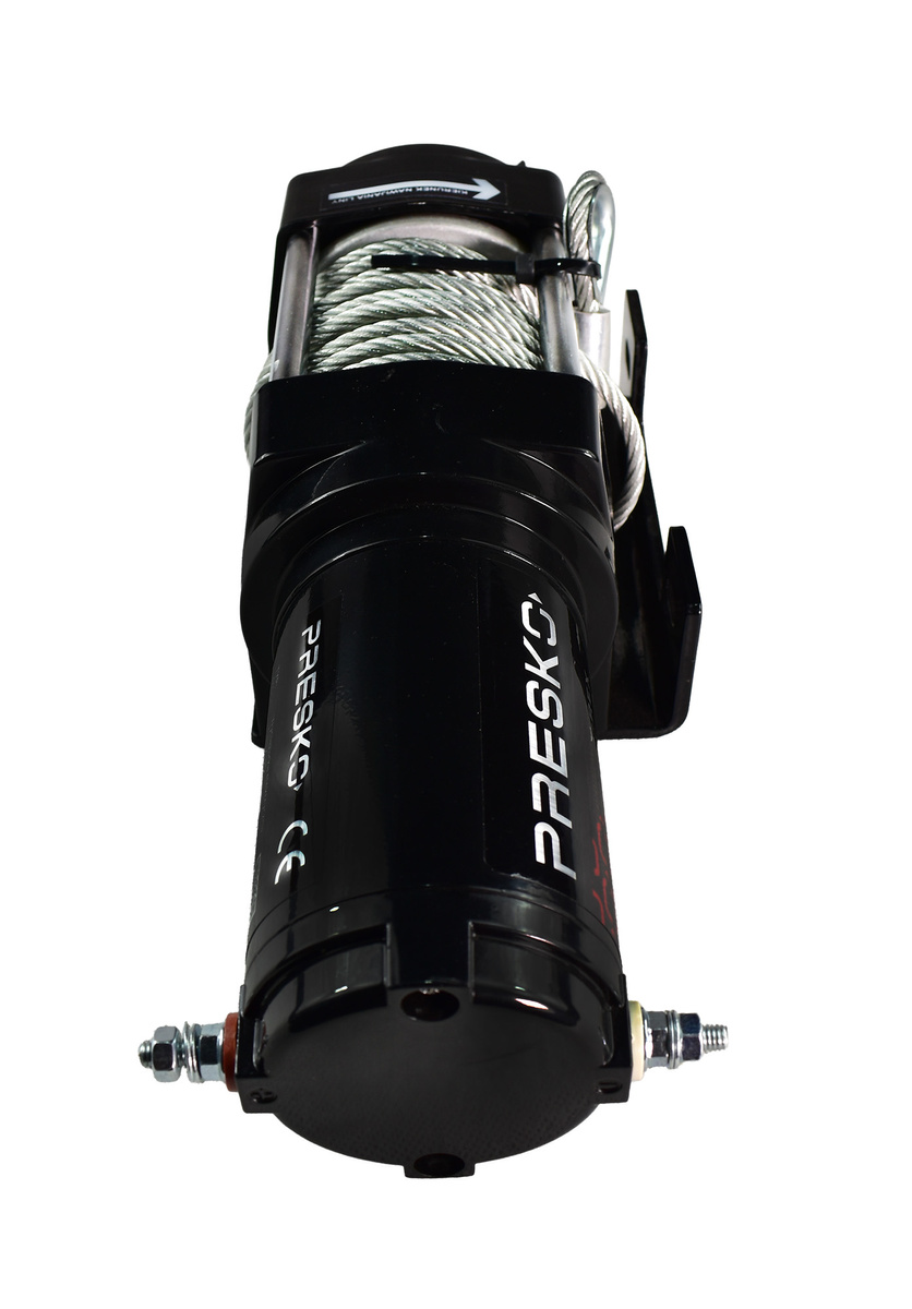 Wyciągarka PRESKO T-REX3.0 12V 1360kg QUAD PŁUG ATV UTV LINA STALOWA