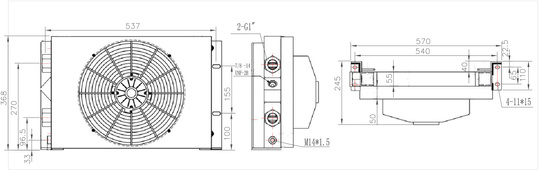 Ölkühler AH1417T-CA 150L/min 12V