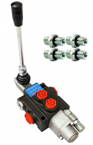 Hydraulic Directional Valve 01P40 1-section with double-sided latch -set with nipples